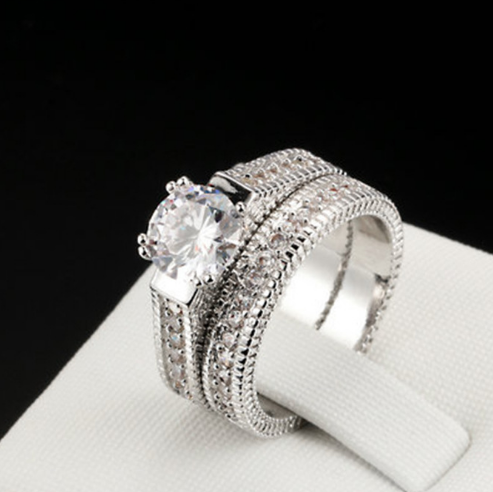 Hot European and American engagement rings diamond sets