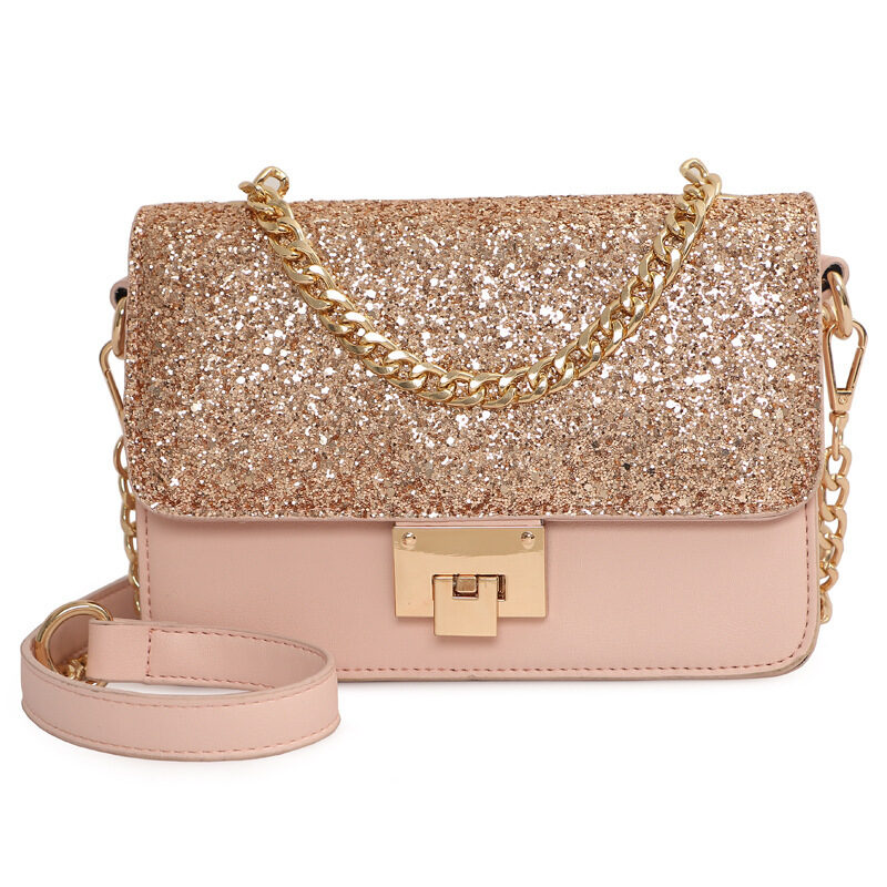 Women's Tote Bag Fashion Sequined Small Square Lady