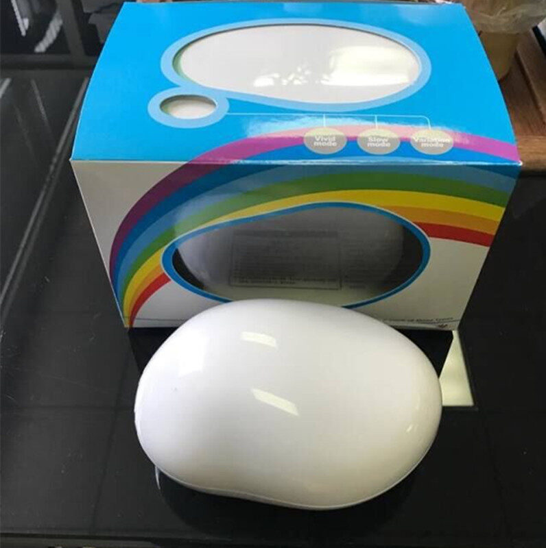 Egg-Shaped Table Lamp Rainbow Projection LED Color Night
