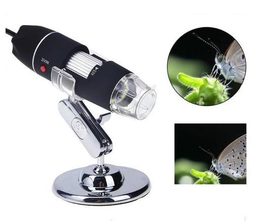 Portable Usb Digital Electronic Microscope 8 Led Magnifier