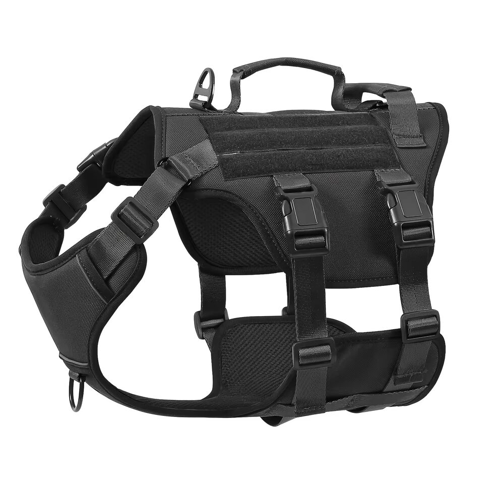 Heat-resistant Durable Nylon Tactical Service Dog Harness