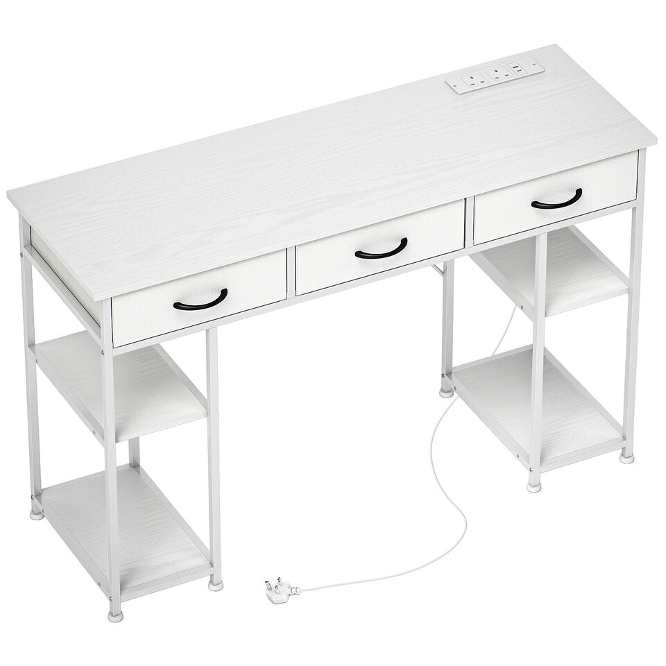 120cm Computer Desk With Power Outlets