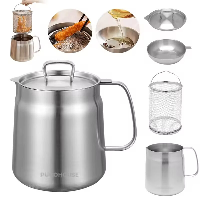 2L Stainless Steel Oil Filter Pot
