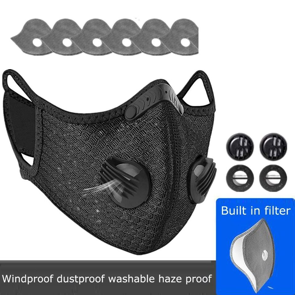 Sport Cycling Face Mask With Active Carbon Filter