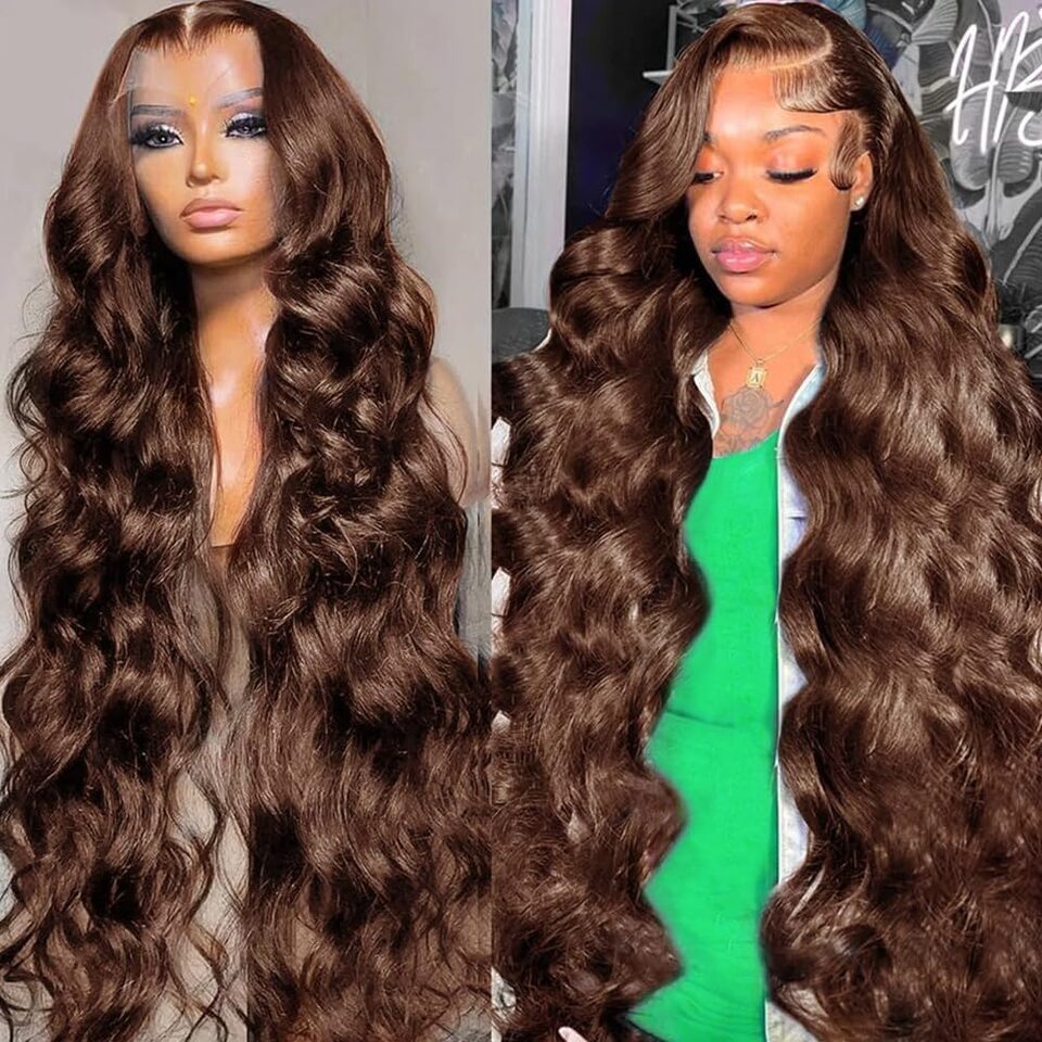 Chocolate Brown 13x4 Lace Front Wig Human Hair