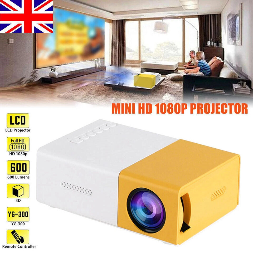 Portable Projector 1080P LED Mini Home Cinema Movie