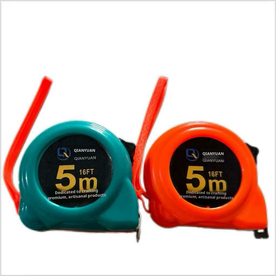 Double color matching snail tape measure-5m * 25mm-green