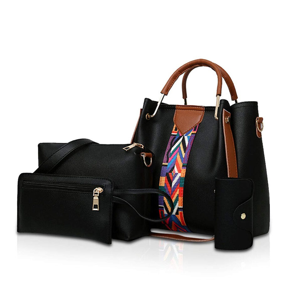 Women Handbags Shoulder Bags 4 Pcs For Ladies