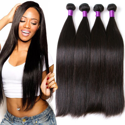 Human hair straight Brazilin Brazil natural color