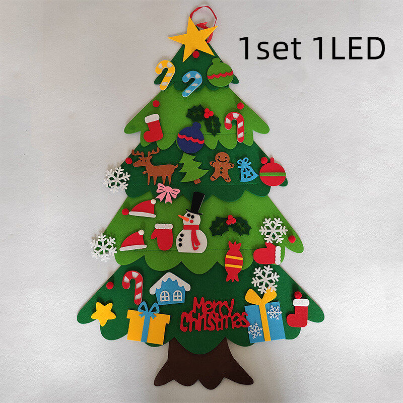 DIY Felt Christmas Tree New Year Toddler Kids