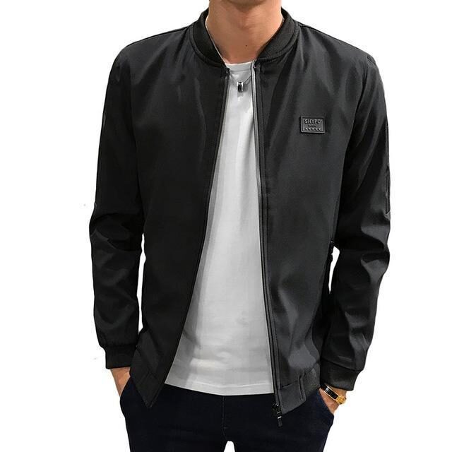 Stand Up Collar Slim Men's Coat