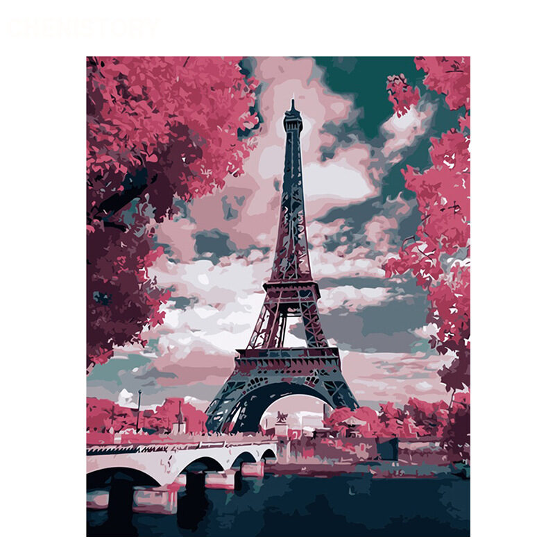 Digital Frameless Diy4050 Landscape Oil Painting
