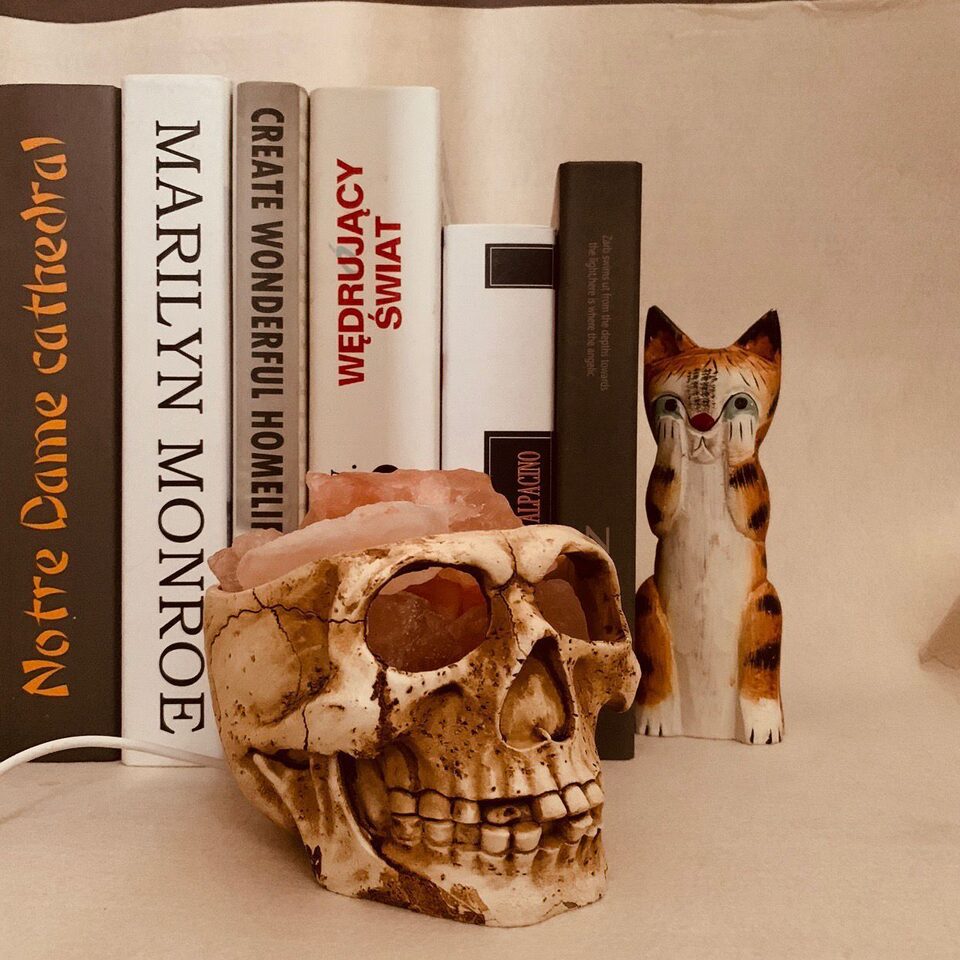 Skull Pakiatan Himalayan Crystal Salt Lamp USB Dimmable