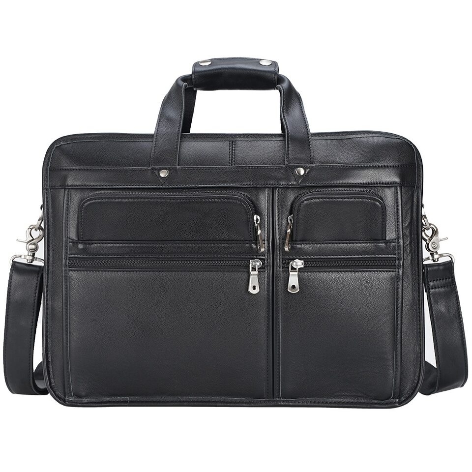 Tiding Leather Business First Layer Cowhide 17-inch Laptop