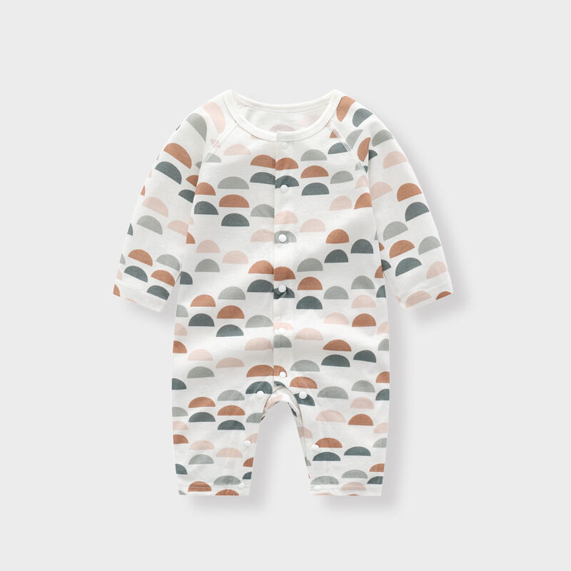 Light And Soft Bamboo Fiber Baby Jumpsuit Floral