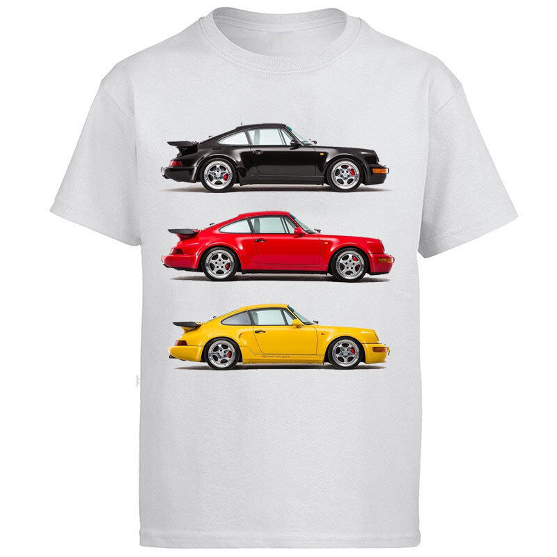 Car Racing Classic Graphic T Shirts Short Sleeve