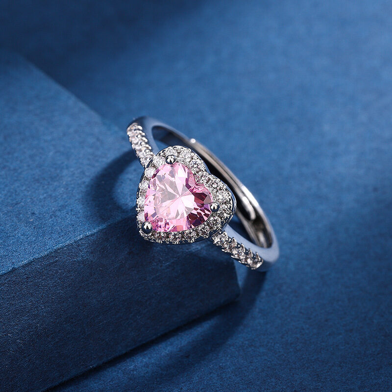 Fashion Jewelry Micro-encrusted Zircon Diamond Love Peach Heart
