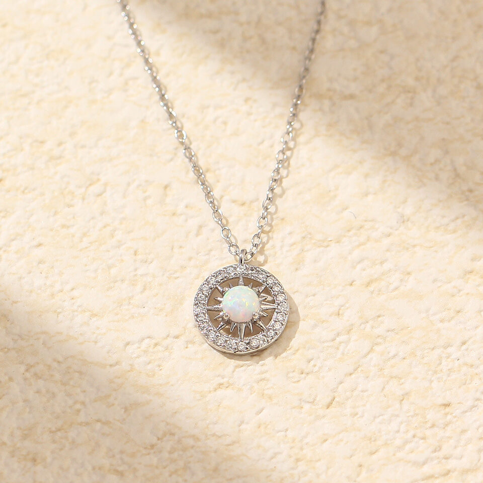 Fashion Jewelry Niche Moon And Sun Necklace Silver
