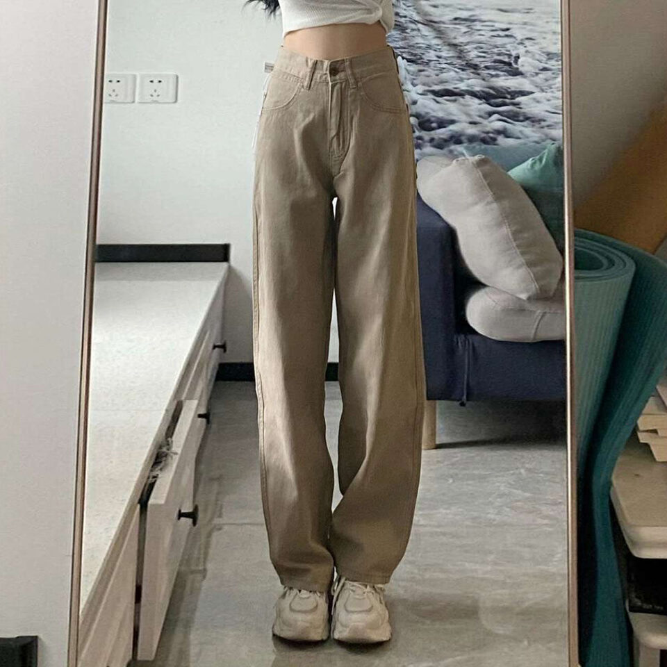 High Waist Wide Leg Jeans Ins Retro Loose