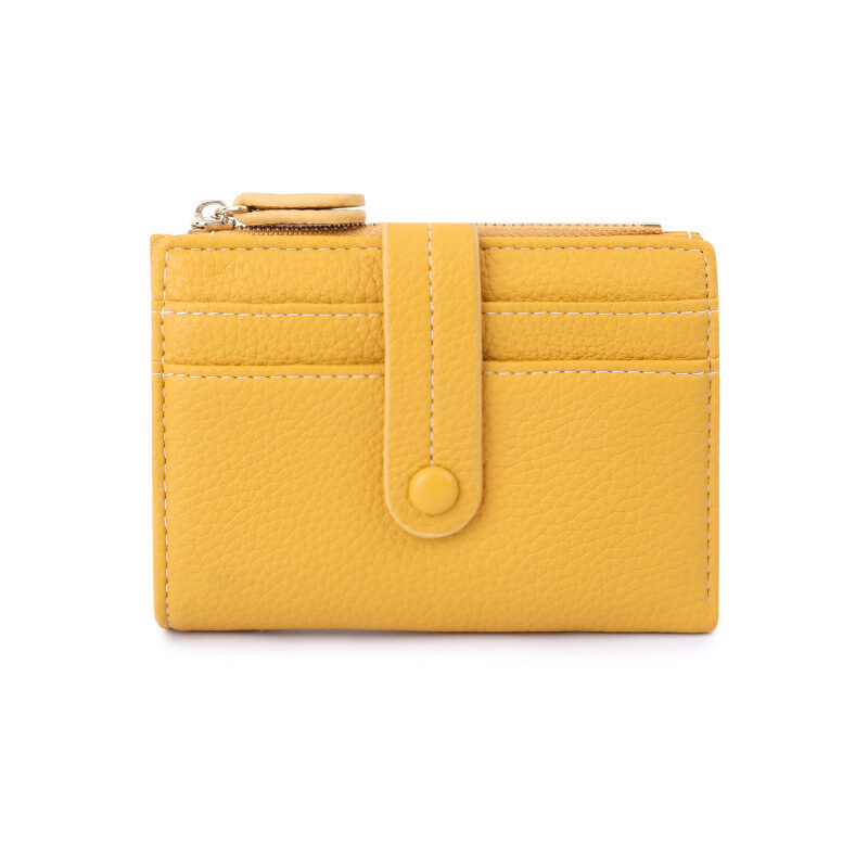 Women Short Wallets PU Leather Plaid Female Purses
