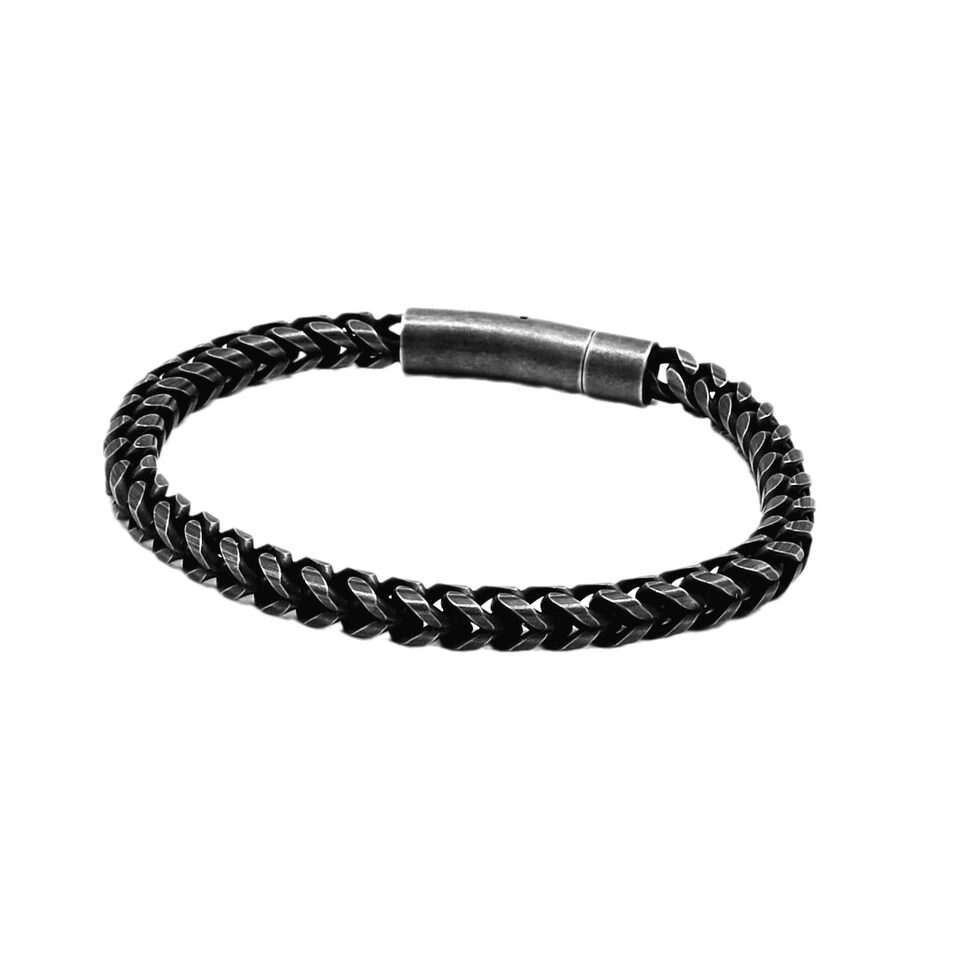 Men's Stainless Steel Round Mill Simple Fashion Titanium