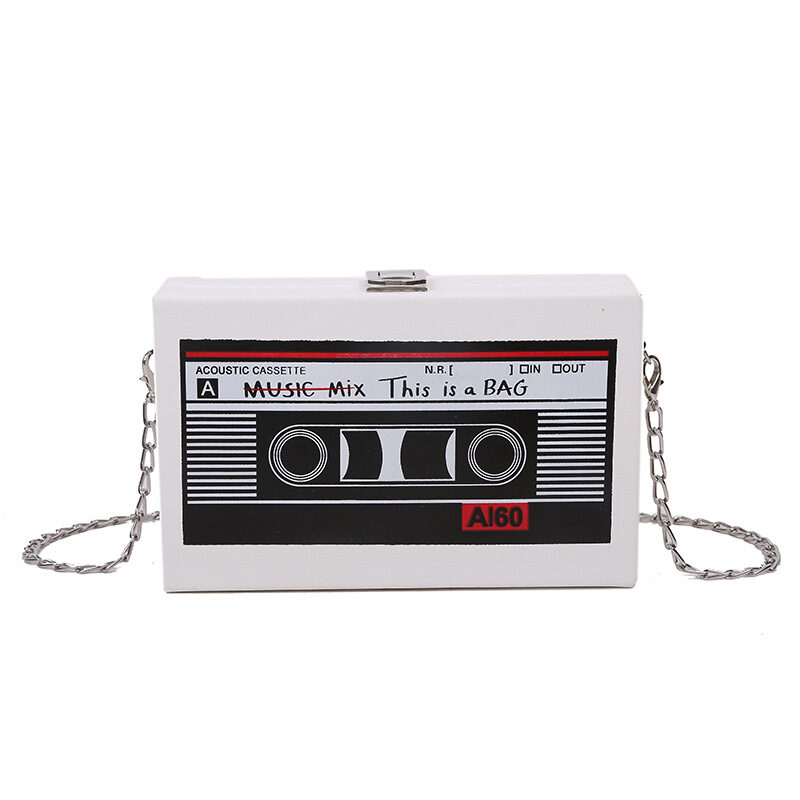 Women's Bag Creative Tape Chain Crossbody Box