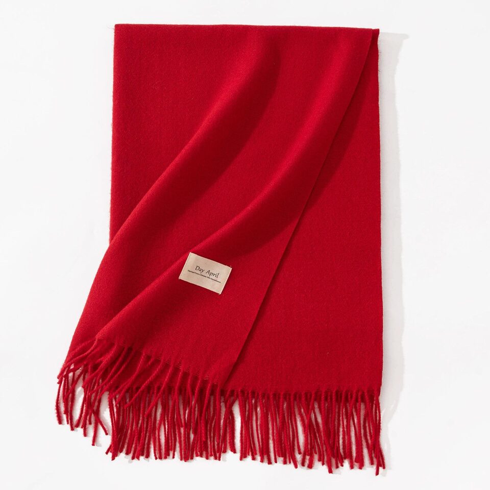 Pure Color Artificial Cashmere Scarf Women's Winter High-grade