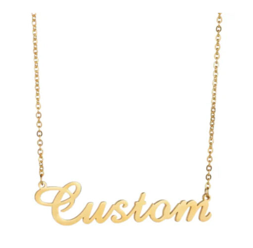 Stainless Steel Various Sign Name Necklace Butterfly Heart