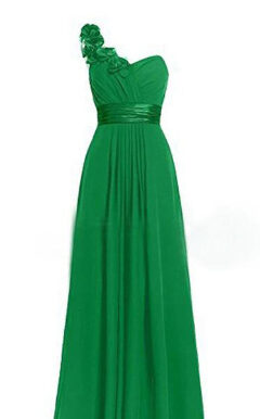 Women's Multi Colored Slanted Neck Sleeveless Strapless Long