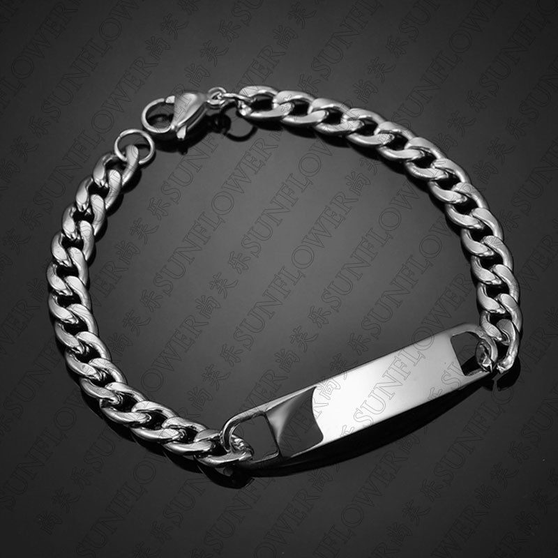 Personalized Human Eye Bracelet DIY Laser Engraved Stainless