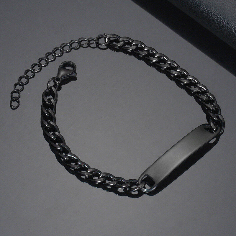 Laser Engraved Bracelets Personalized Bracelet Engravable Stainless Steel