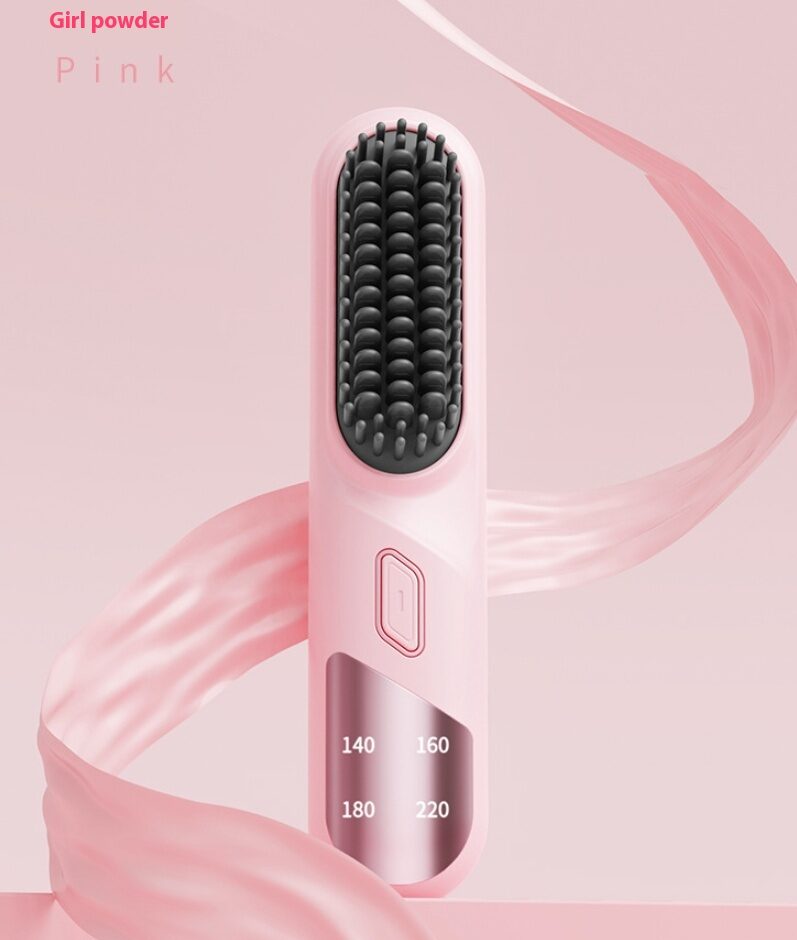 Wet Dry Hair Straightener Cordless Brush With Fast