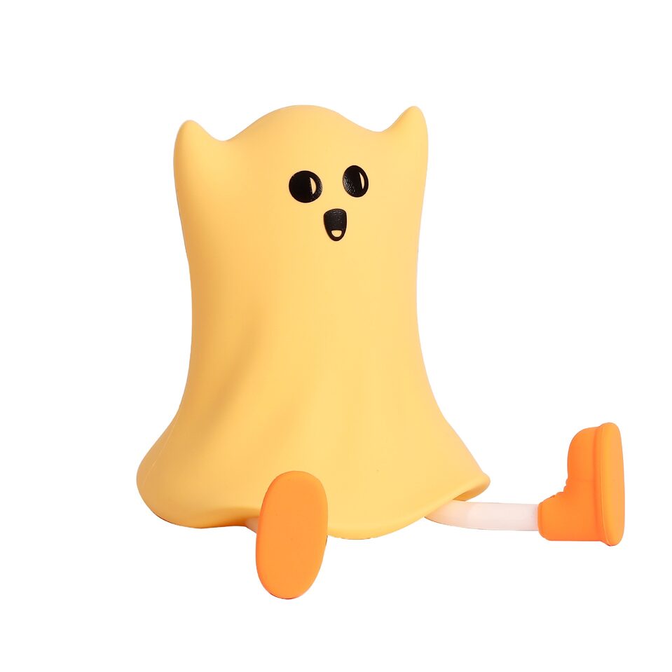 Halloween Silicone Ghost Shaped Bedside Lamp With Touch