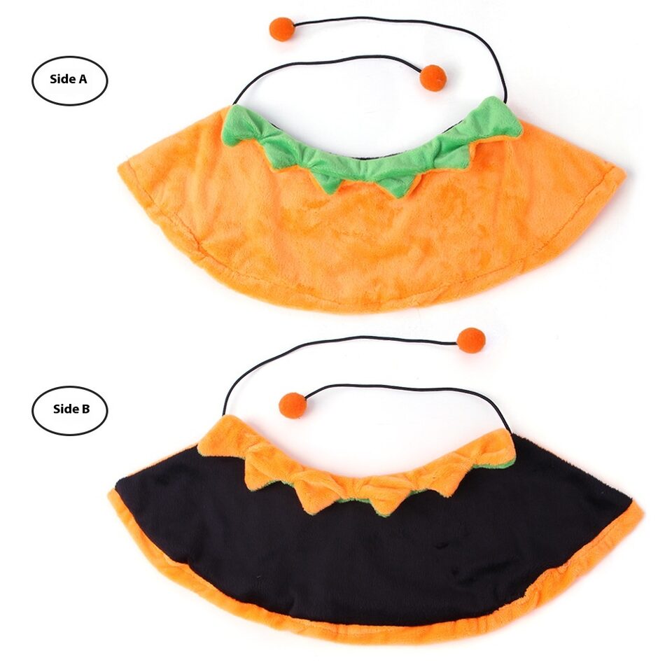Halloween Pumpkin Double-sided Dog Cloak Cat Ornaments