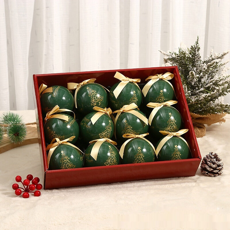 Exquisite Printing Christmas Tree Ornament Ball
