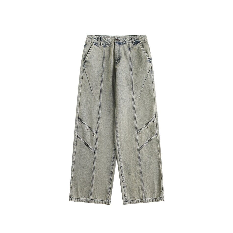 Trendy Retro Washed Jeans Men And Women Baggy