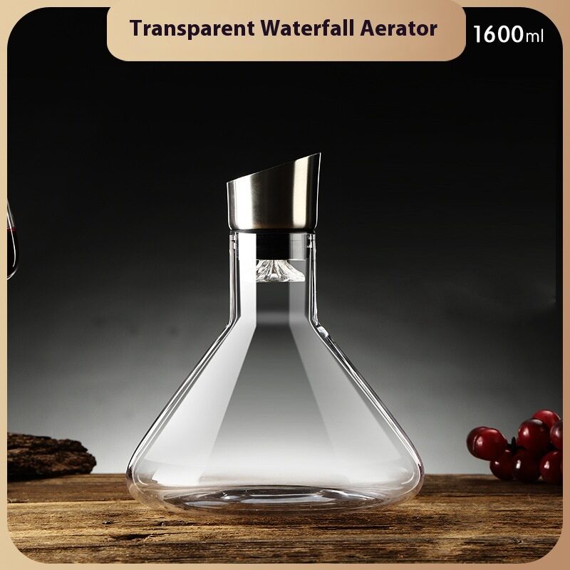 Hot-selling Iceberg Waterfall Wine Decanter Creative Transparent Lead-Free