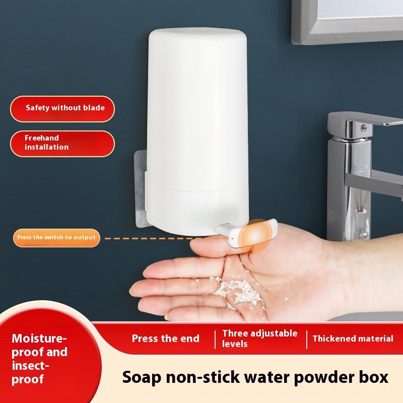 Soap Grinder Dispenser Box Wall Mounted Dry Organizer