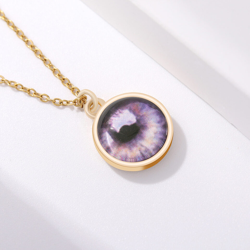 Iris Necklace Add Eye Photo As A Unique
