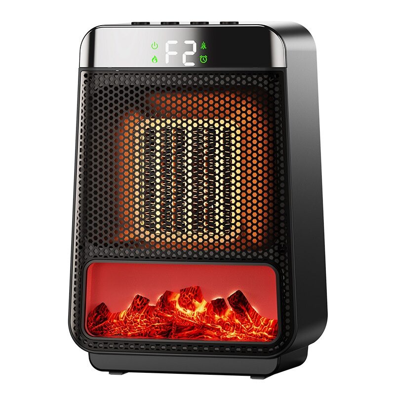 Fan Heater 3D Dynamic Flame Bathroom Home 1500W
