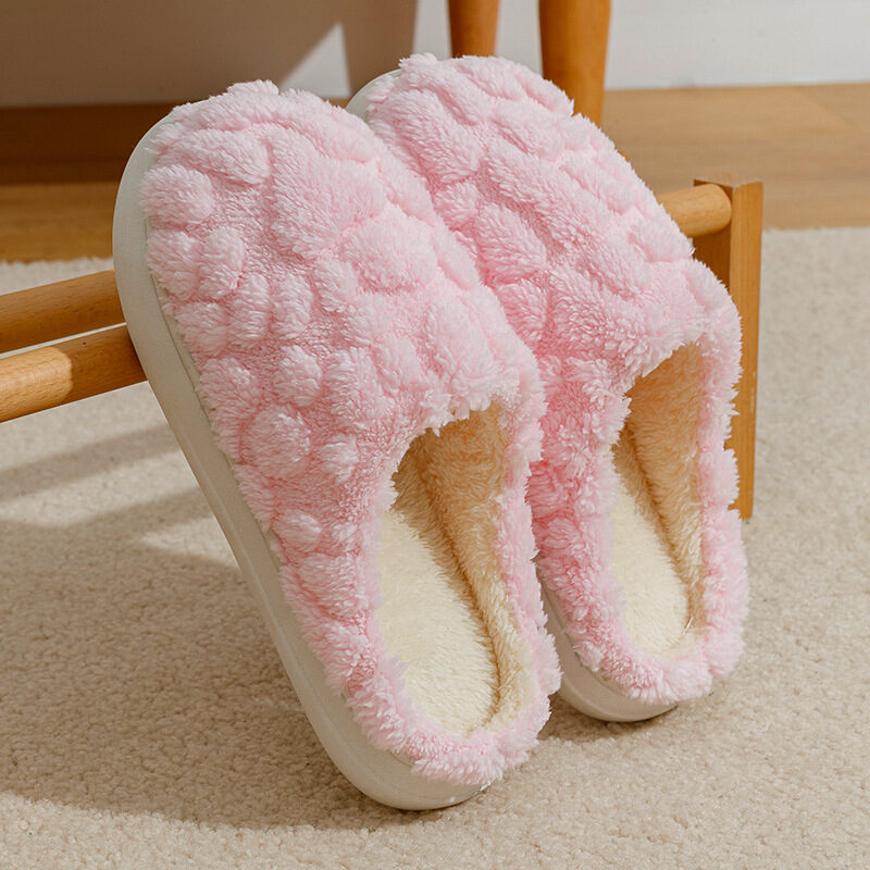 Home Fuzzy Slipper Unisex Cartoon Winter Plush Anti-Skid