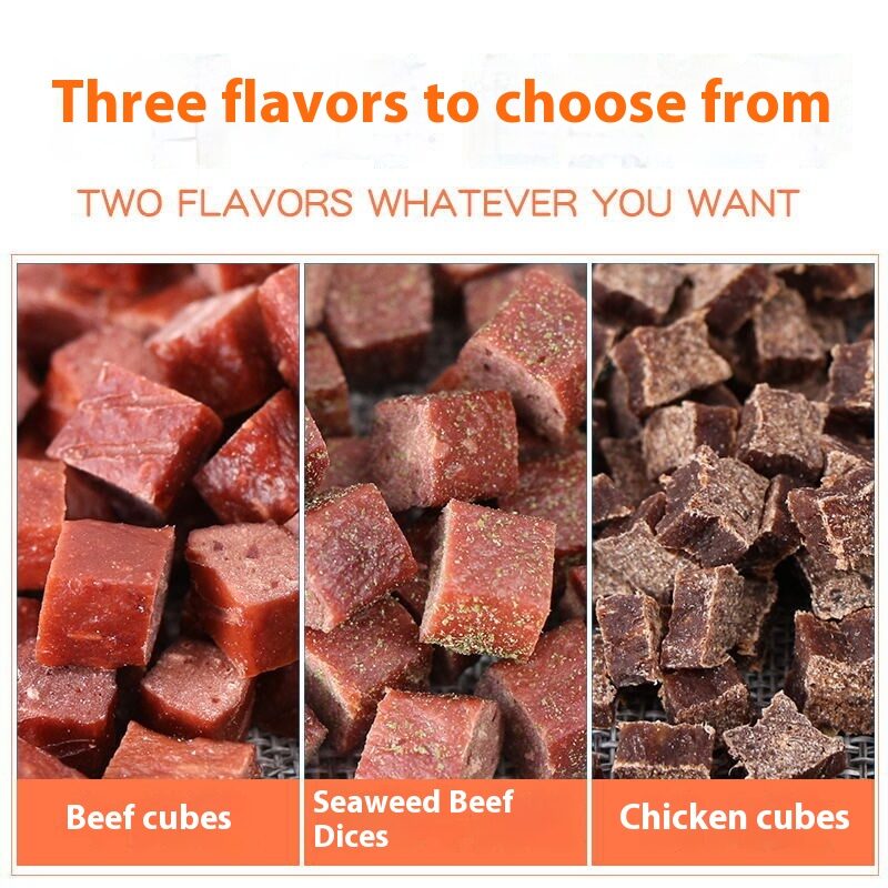 Dog Snacks Dried Beef Cubes Pet Chicken Grain