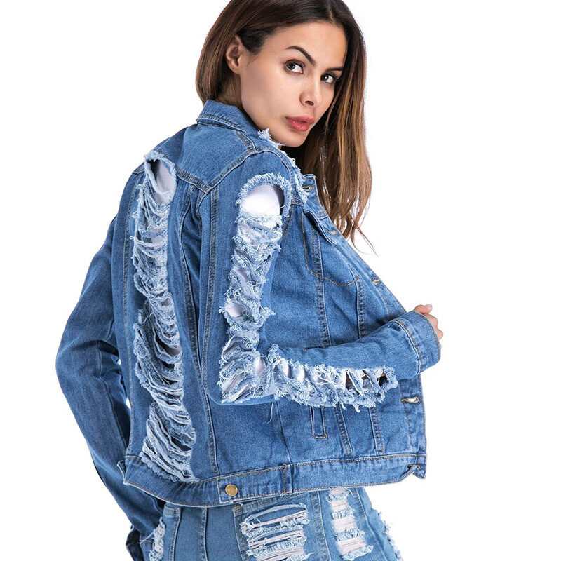 European And American Worn Plus Size Denim Clothing