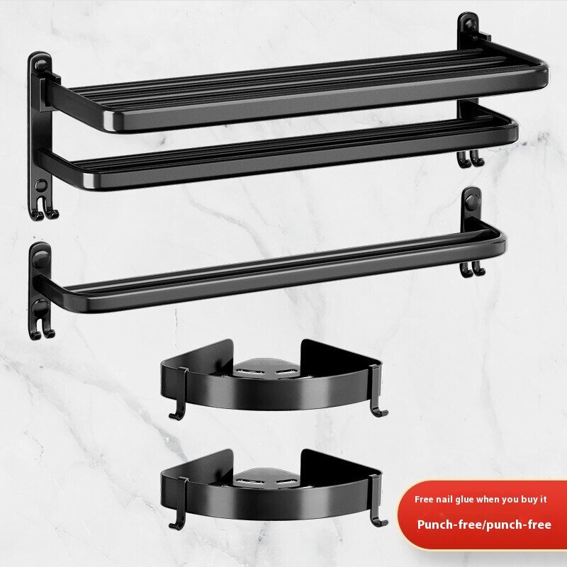 Towel Rack Black Bathroom Pendant