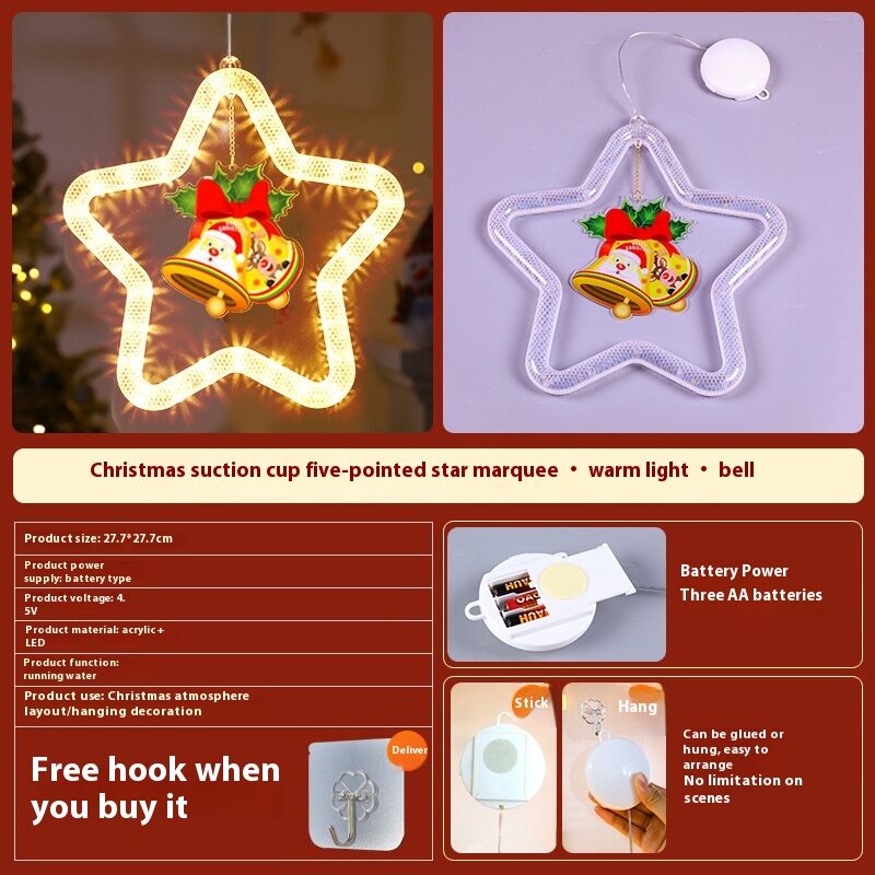 Christmas Pendant Decoration Atmosphere Led Lights Star Light