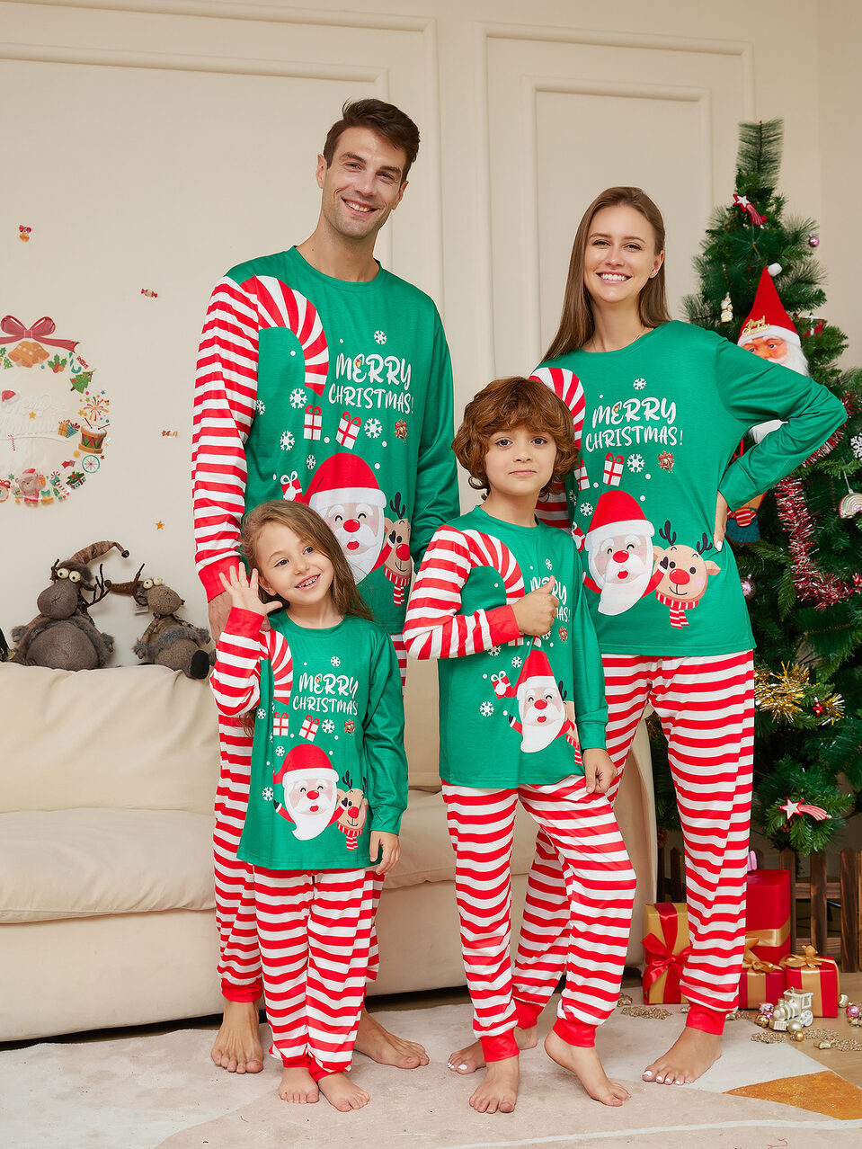New Cartoon Santa Claus Letter Printing Parent-child Christmas