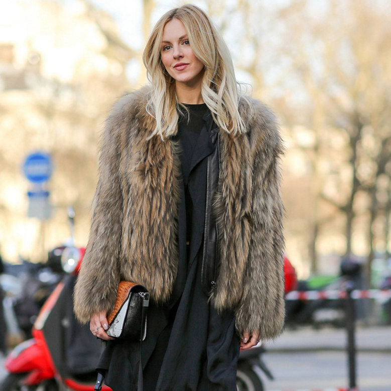 Autumn New Real Fur Integrated Faux Coat