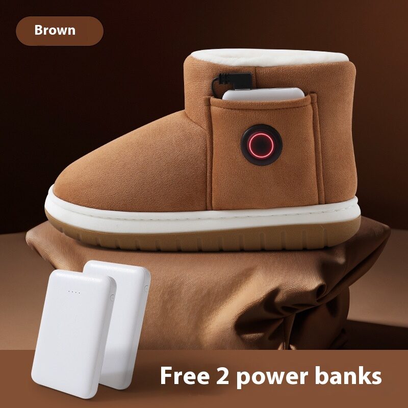 Electric Heating Shoes Rechargeable Foot Warmer Artifact Home