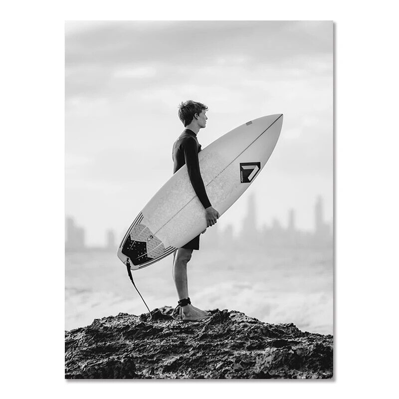 Nordic Modern Black And White Seaside Landscape Holiday