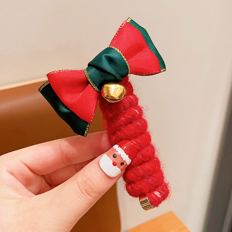 Cute Girls Elastic Rubber Band Christmas Children Telephone
